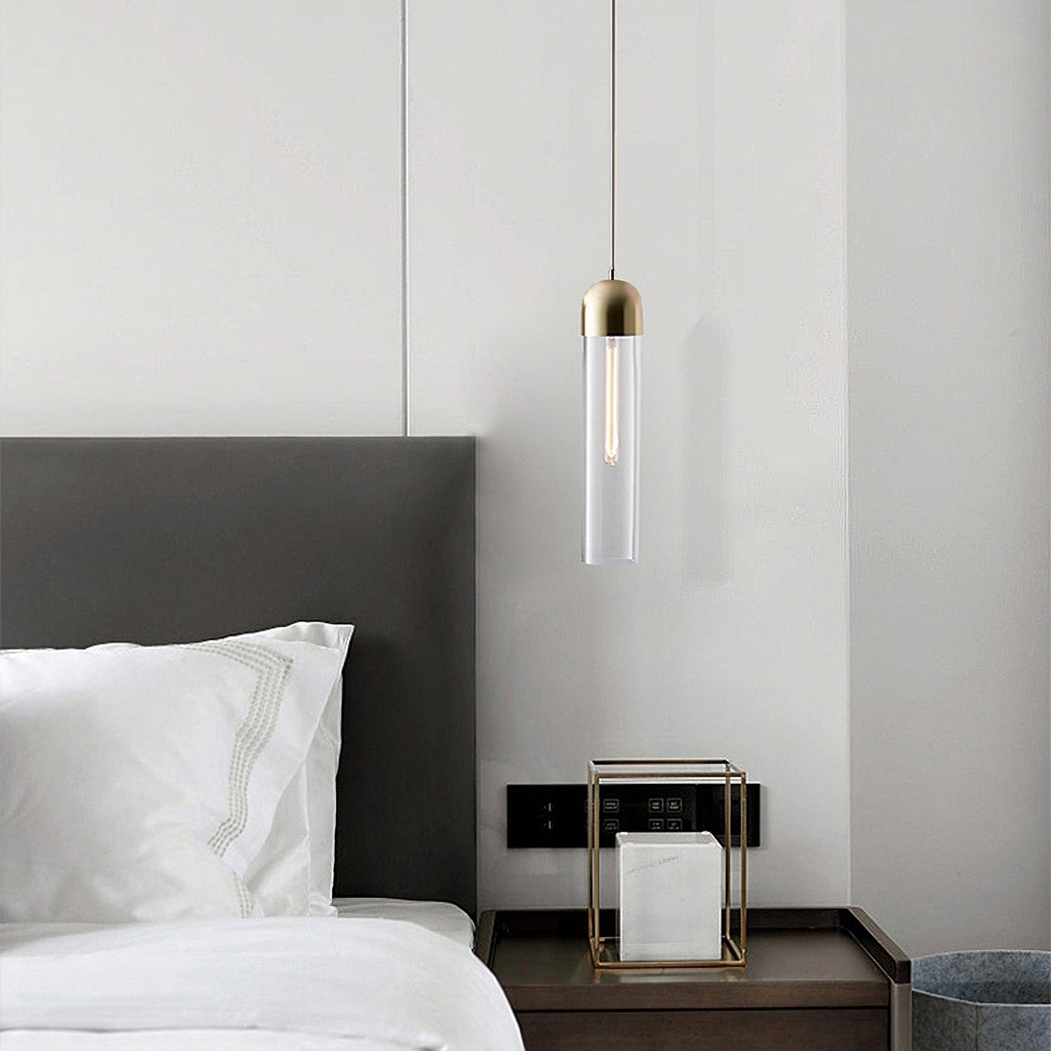 Eurcara Zylindrische Glas Pendelleuchte-Letslighting