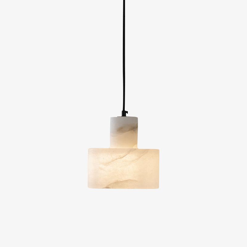 Alabaster Pendant Lgiht Dual Cylindrical - Neutralighting