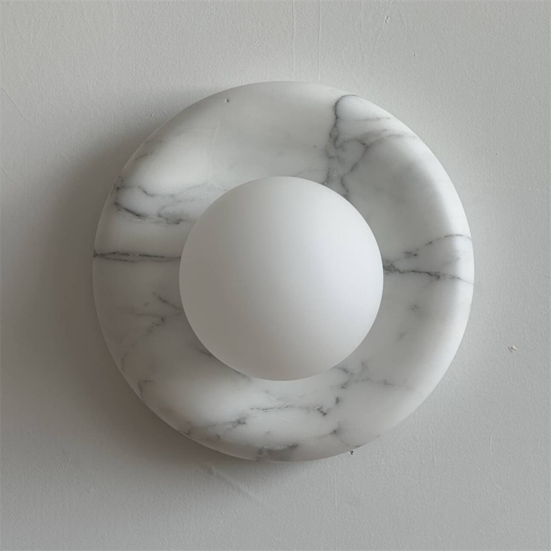 Zoraean Premium Elegance White Marble Sconce Wall Lamp - Letslighting