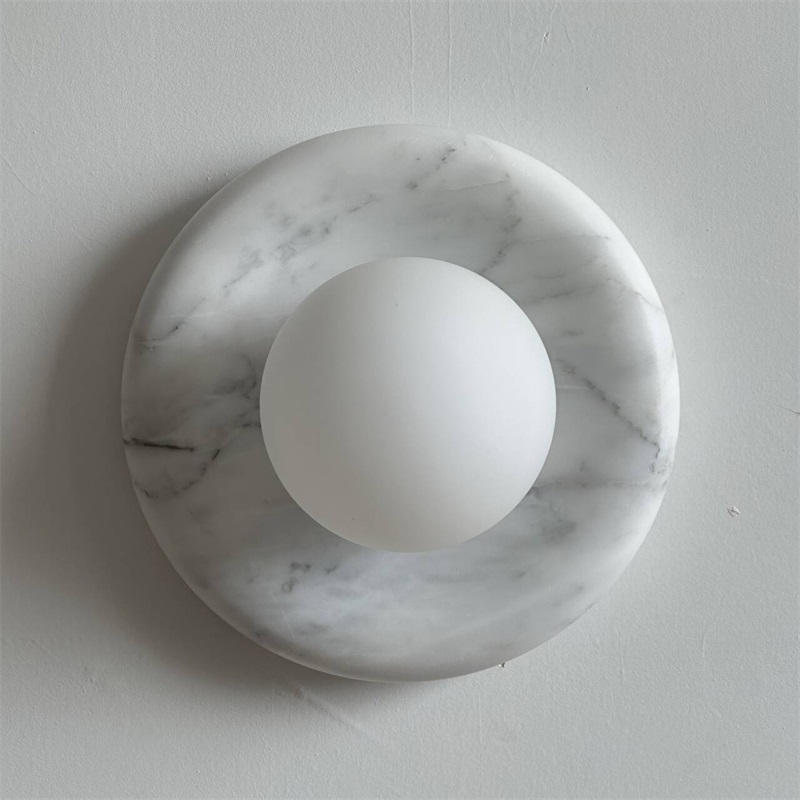 Zoraean Premium Elegance White Marble Sconce Wall Lamp - Letslighting