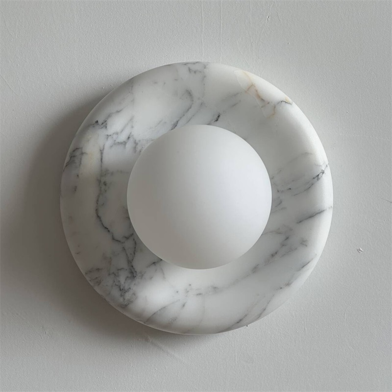 Zoraean Premium Elegance White Marble Sconce Wall Lamp - Letslighting