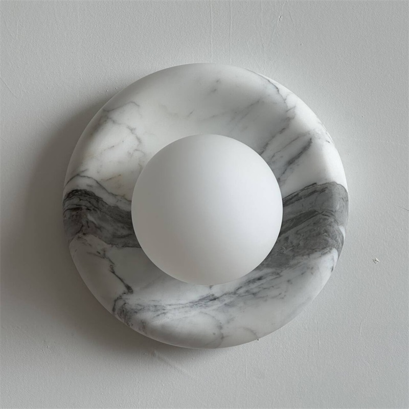 Zoraean Premium Elegance White Marble Sconce Wall Lamp - Letslighting