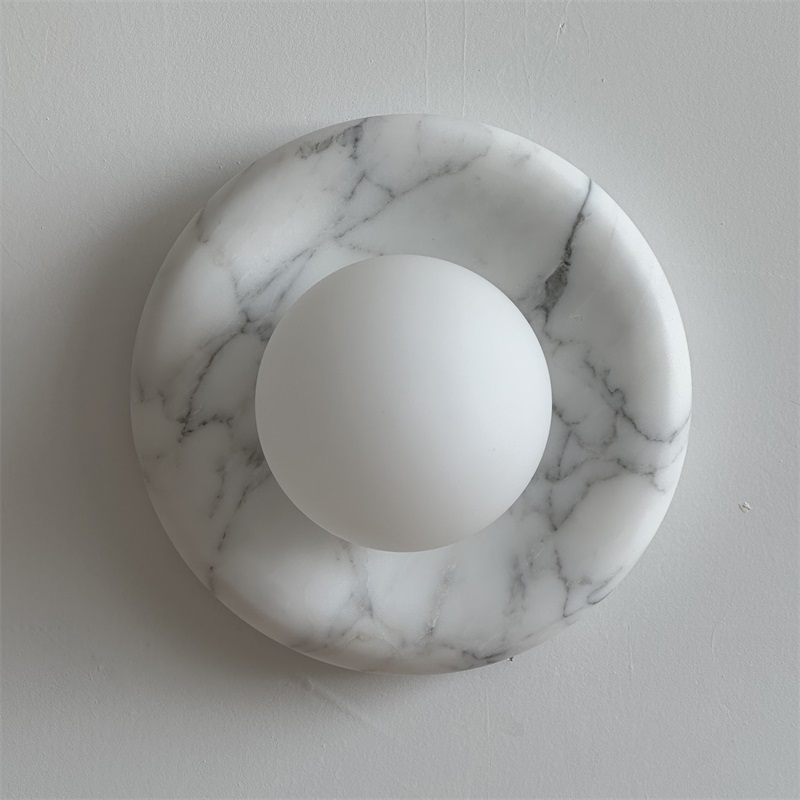 Zoraean Premium Elegance White Marble Sconce Wall Lamp - Letslighting