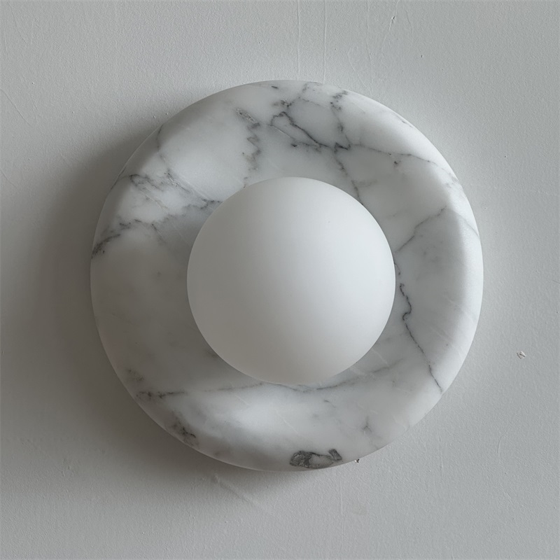 Zoraean Premium Elegance White Marble Sconce Wall Lamp - Letslighting