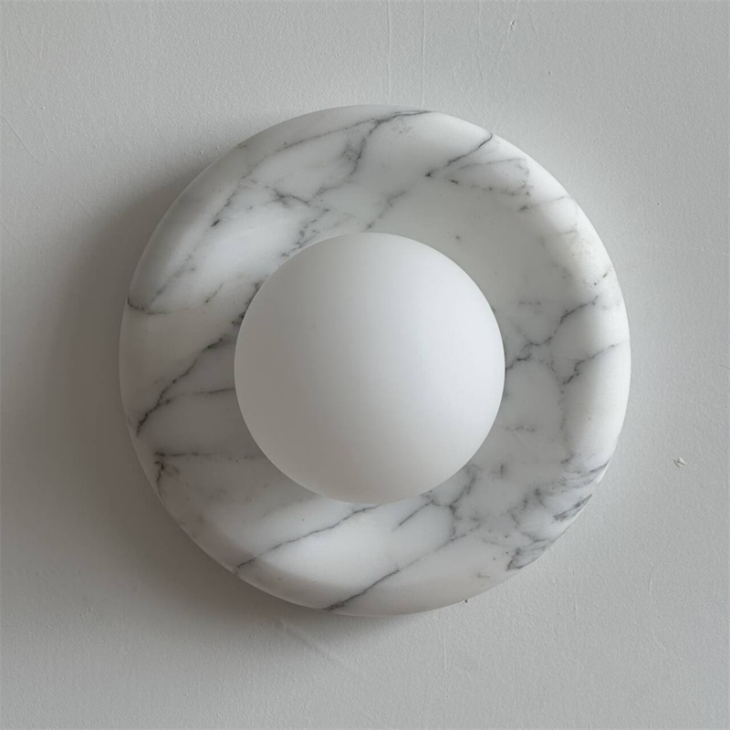 Zoraean Premium Elegance White Marble Sconce Wall Lamp - Letslighting