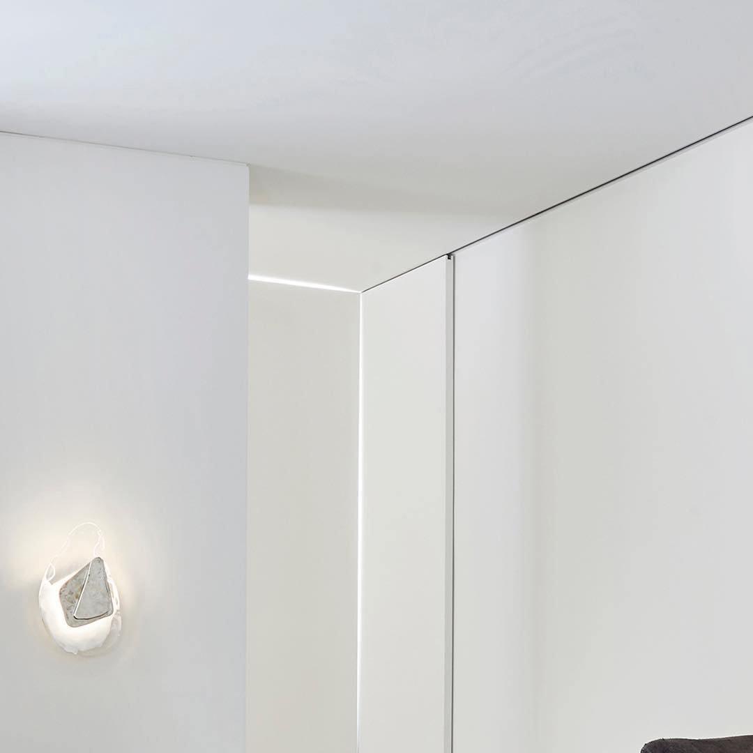 Beatrice Künstlerische Wandleuchte aus schwarzem Glas
