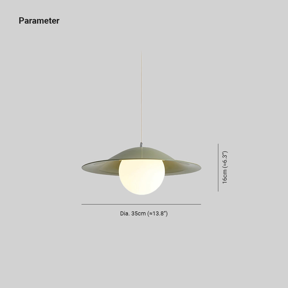 Opilo Pendelleuchte Modern Breiter Metallschirm