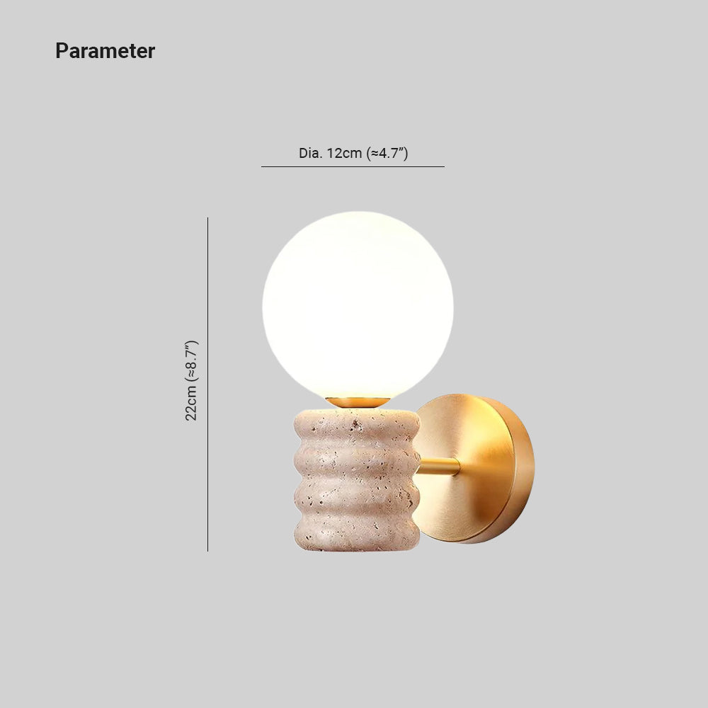 Calenne Travertin Wandleuchte-Letslighting