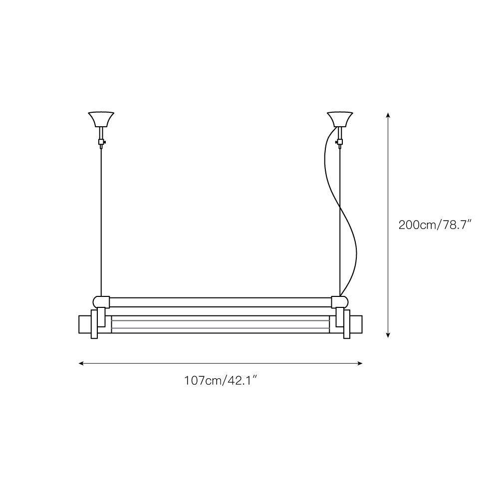Ciel Industrial Röhren Pendelleuchte-Letslighting