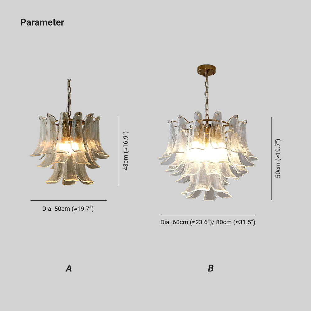 Moirai Kronleuchter aus Murano-Glas