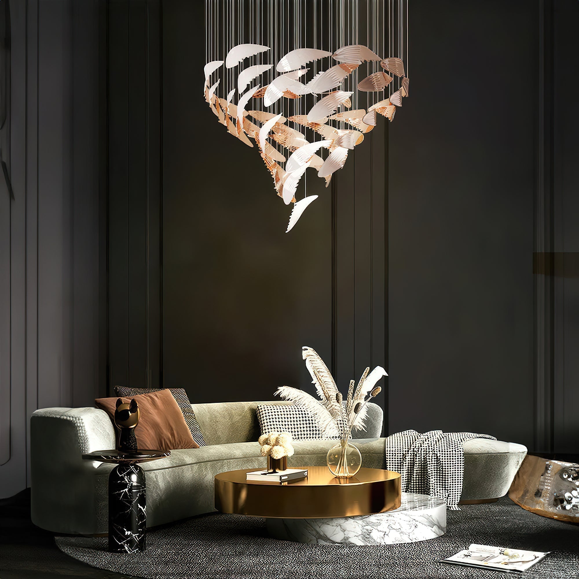 Alvenan Vogel Schar Kronleuchter-Letslighting