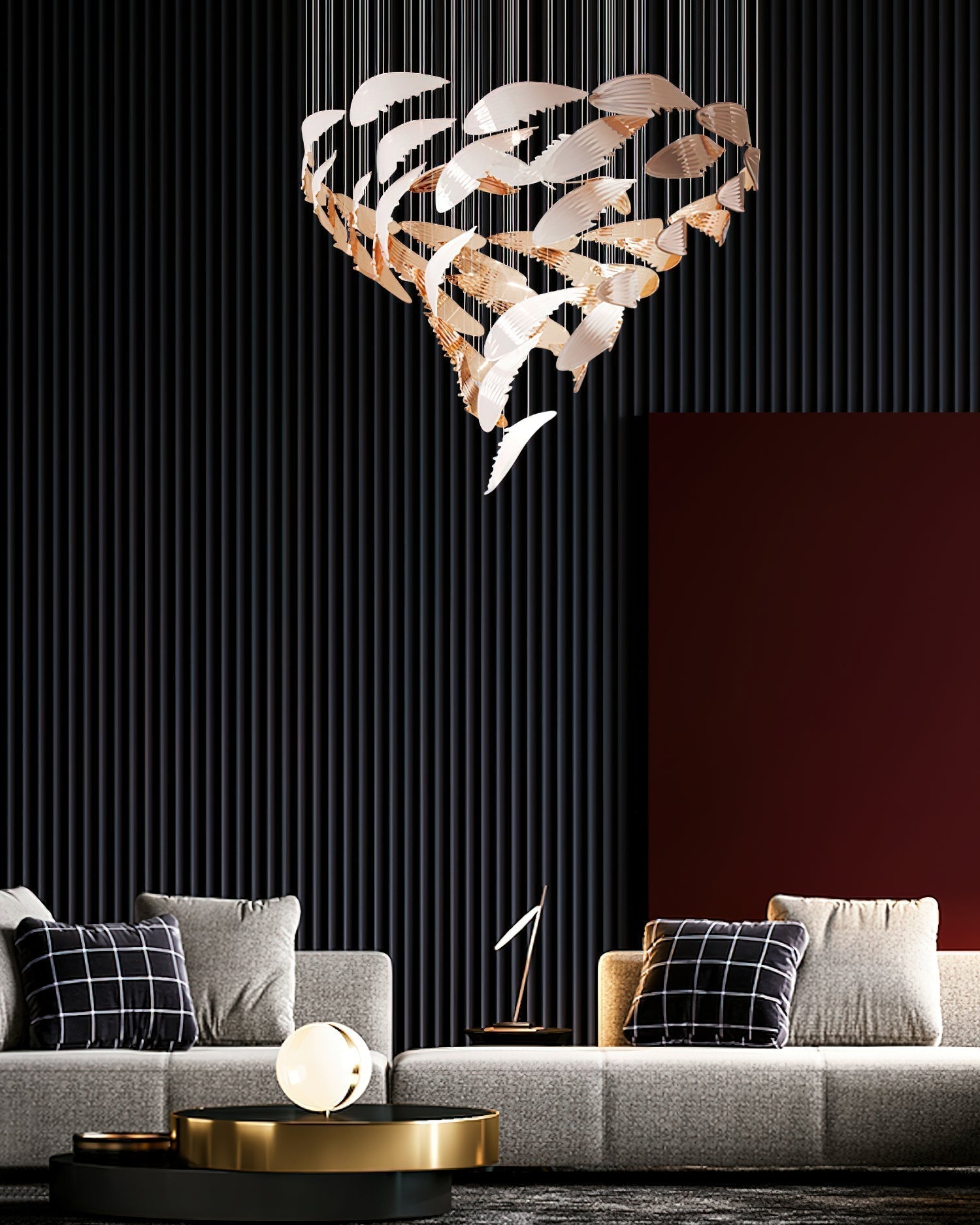 Alvenan Vogel Schar Kronleuchter-Letslighting