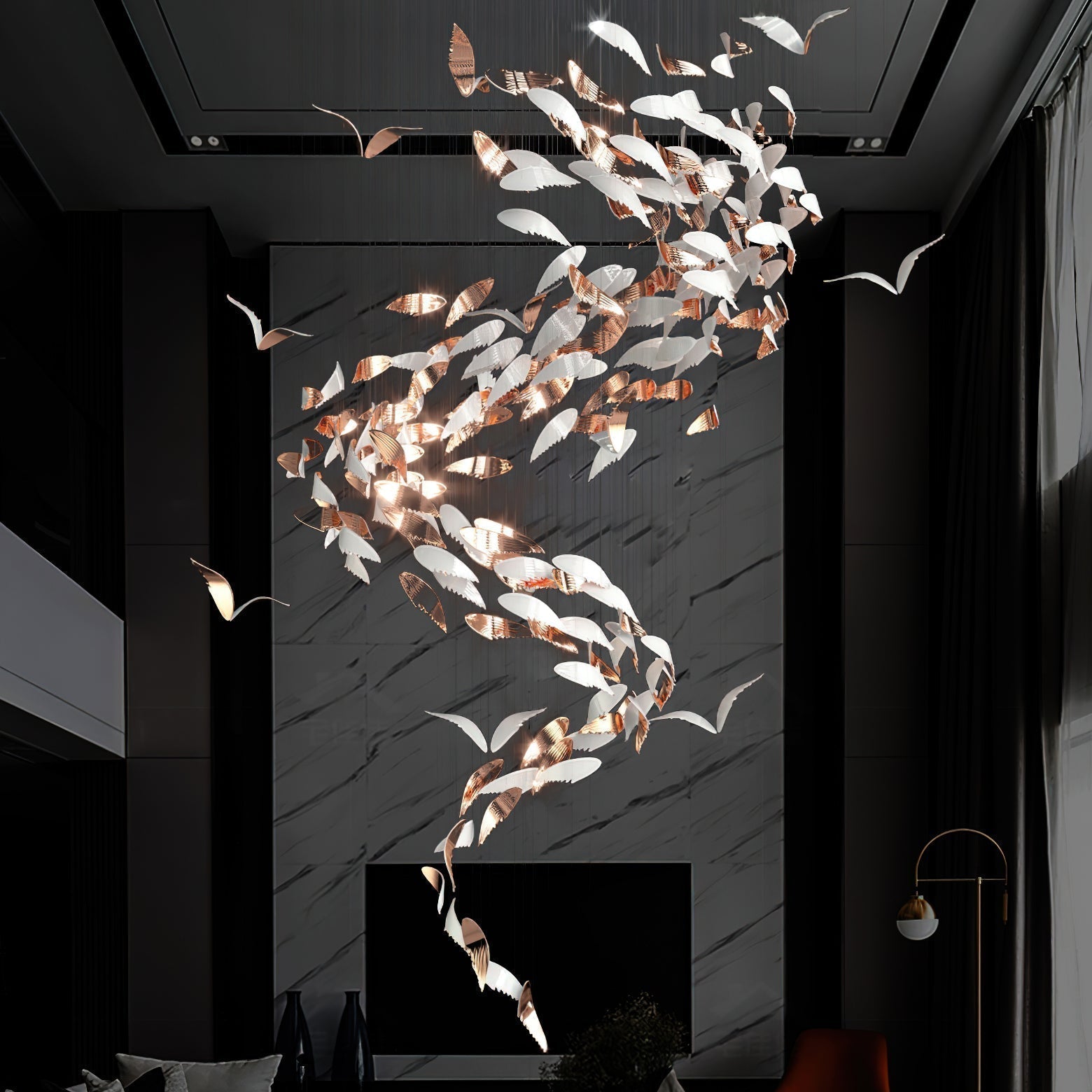Alvenan Vogel Schar Kronleuchter-Letslighting