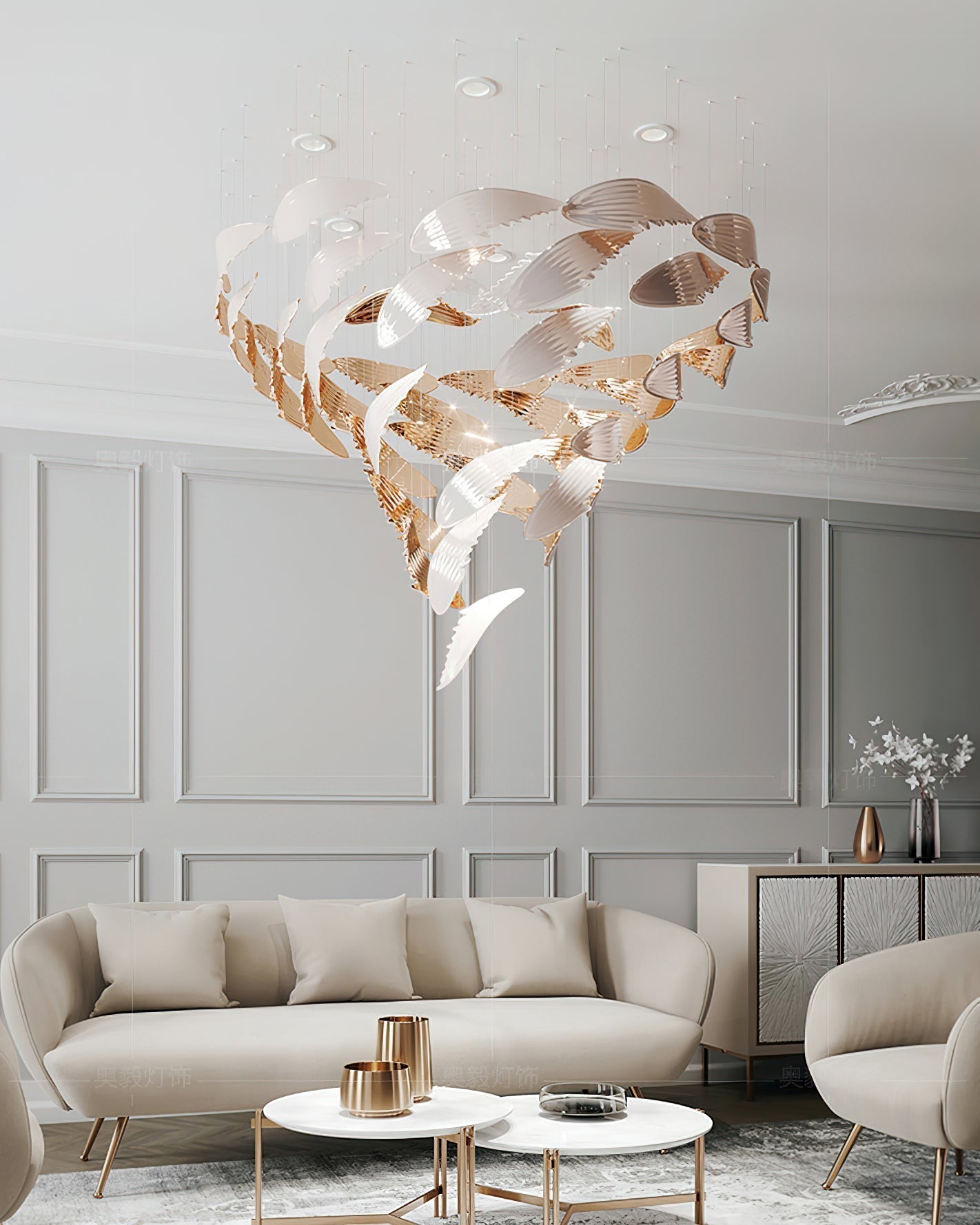 Alvenan Vogel Schar Kronleuchter-Letslighting