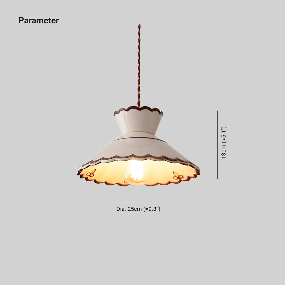 Grace Retro Keramik Pendelleuchte