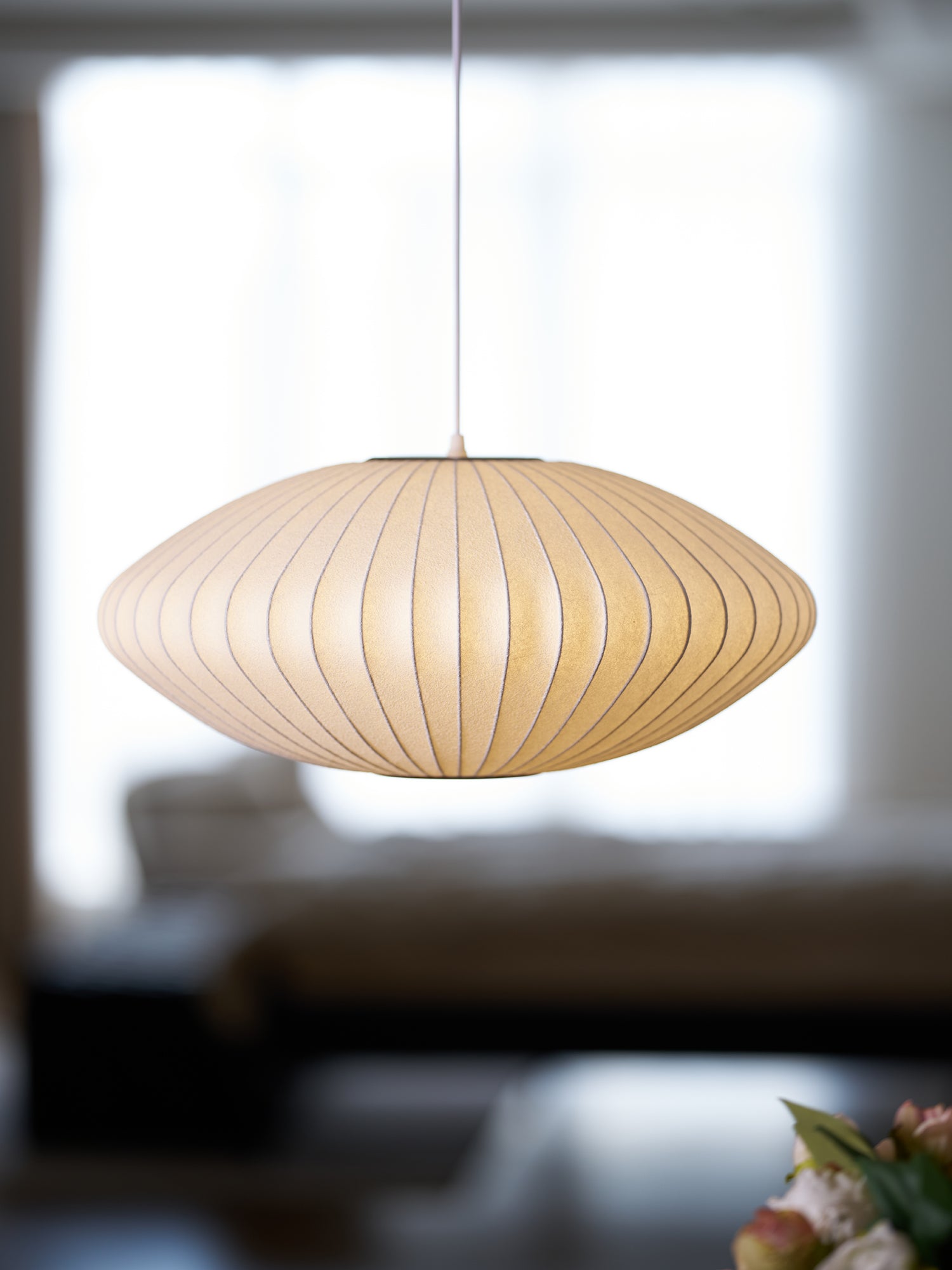 Nebula Blase Maulbeerseide Pendelleuchte Lampe-Letslighting
