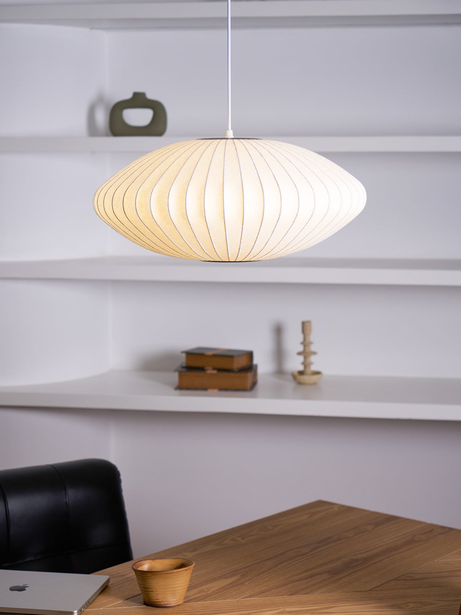 Nebula Blase Maulbeerseide Pendelleuchte Lampe-Letslighting