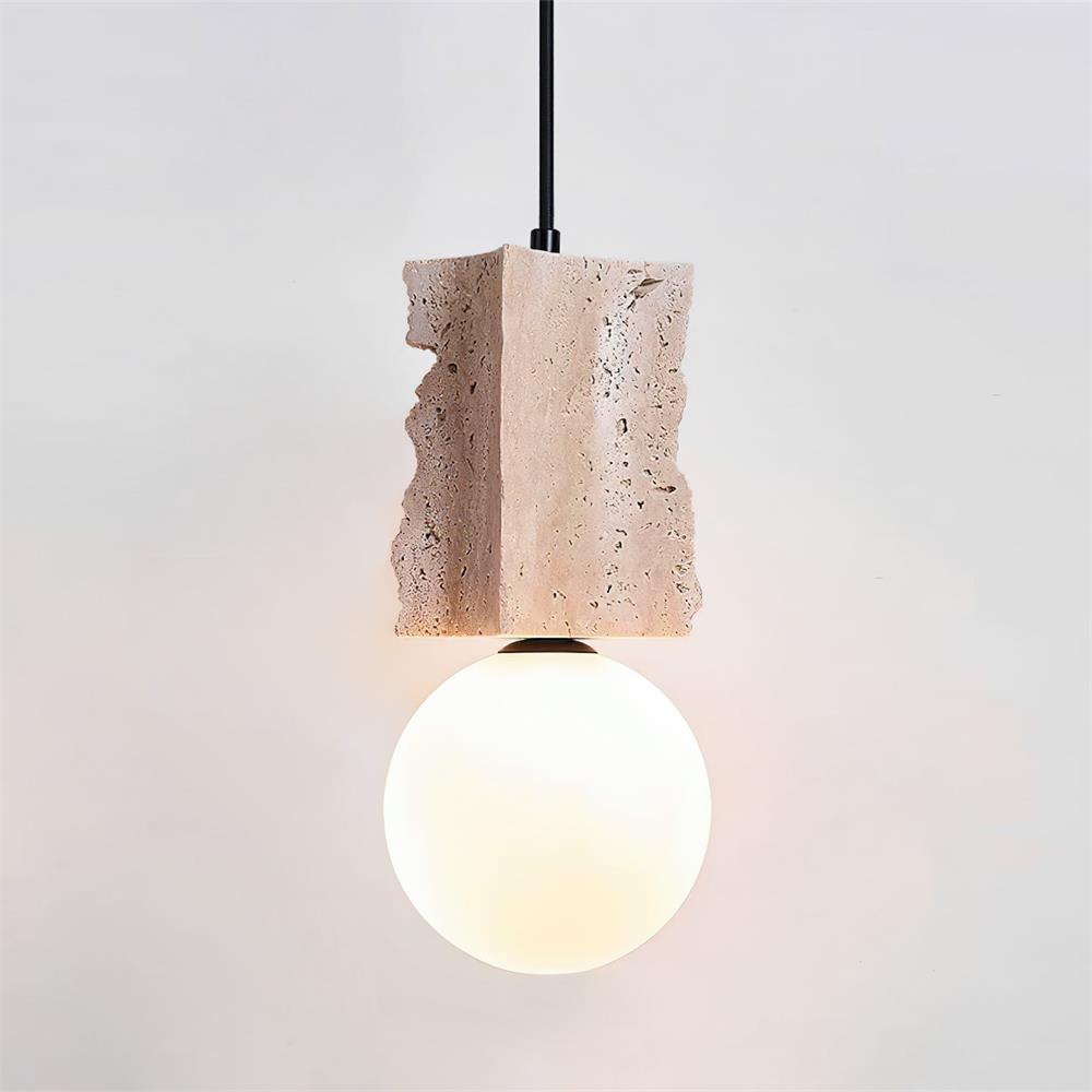 Ritta Irregulate Pendant Light Travertine - Letslighting