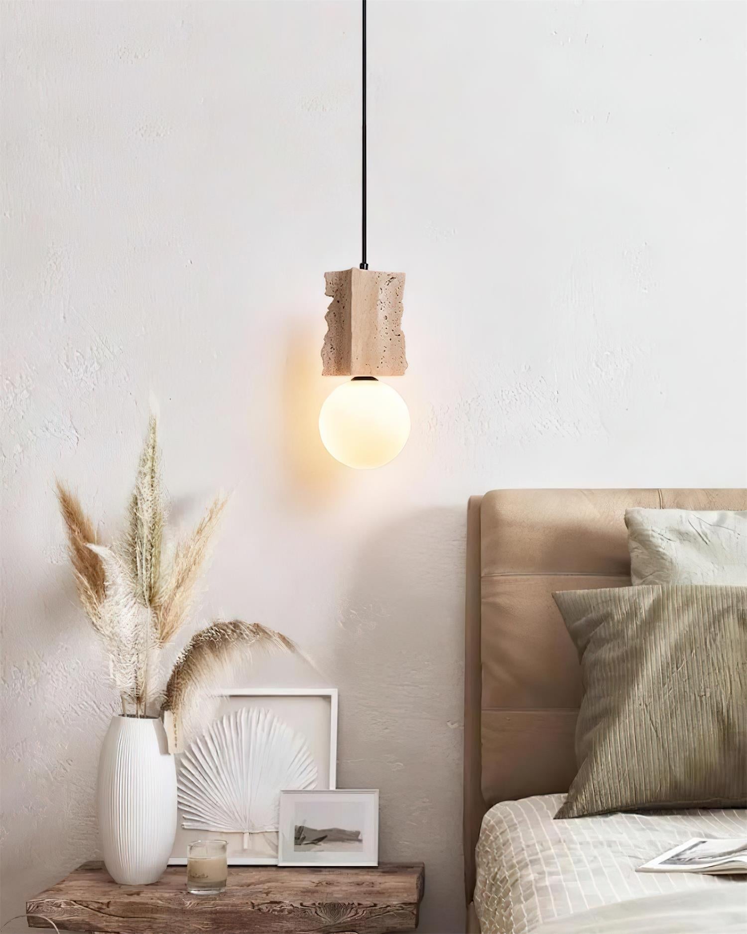 Ritta Irregulate Pendant Light Travertine - Letslighting