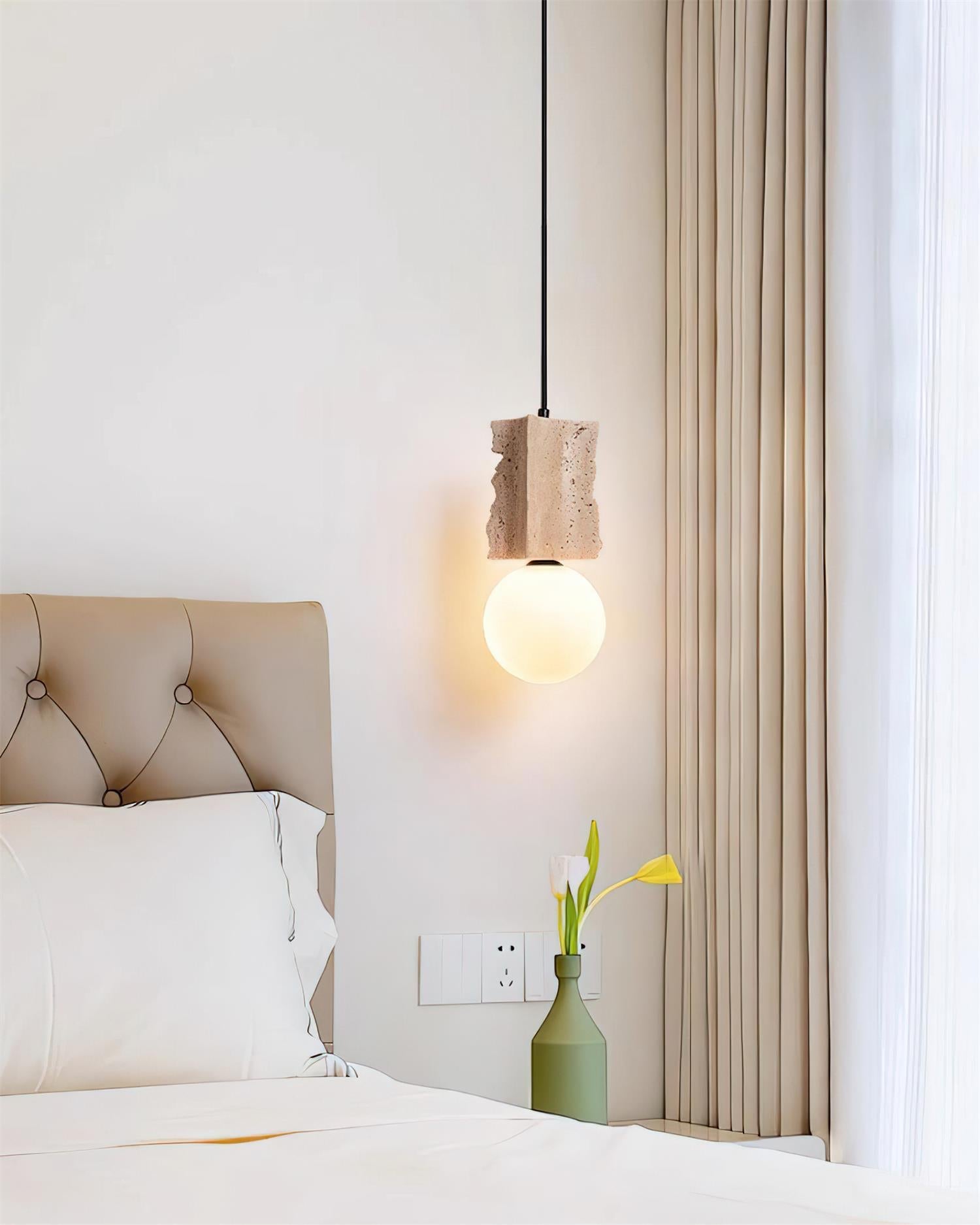 Ritta Irregulate Pendant Light Travertine - Letslighting