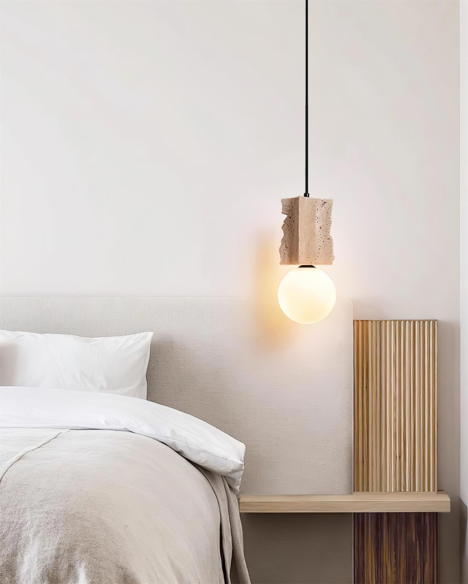 Ritta Irregulate Pendant Light Travertine - Letslighting