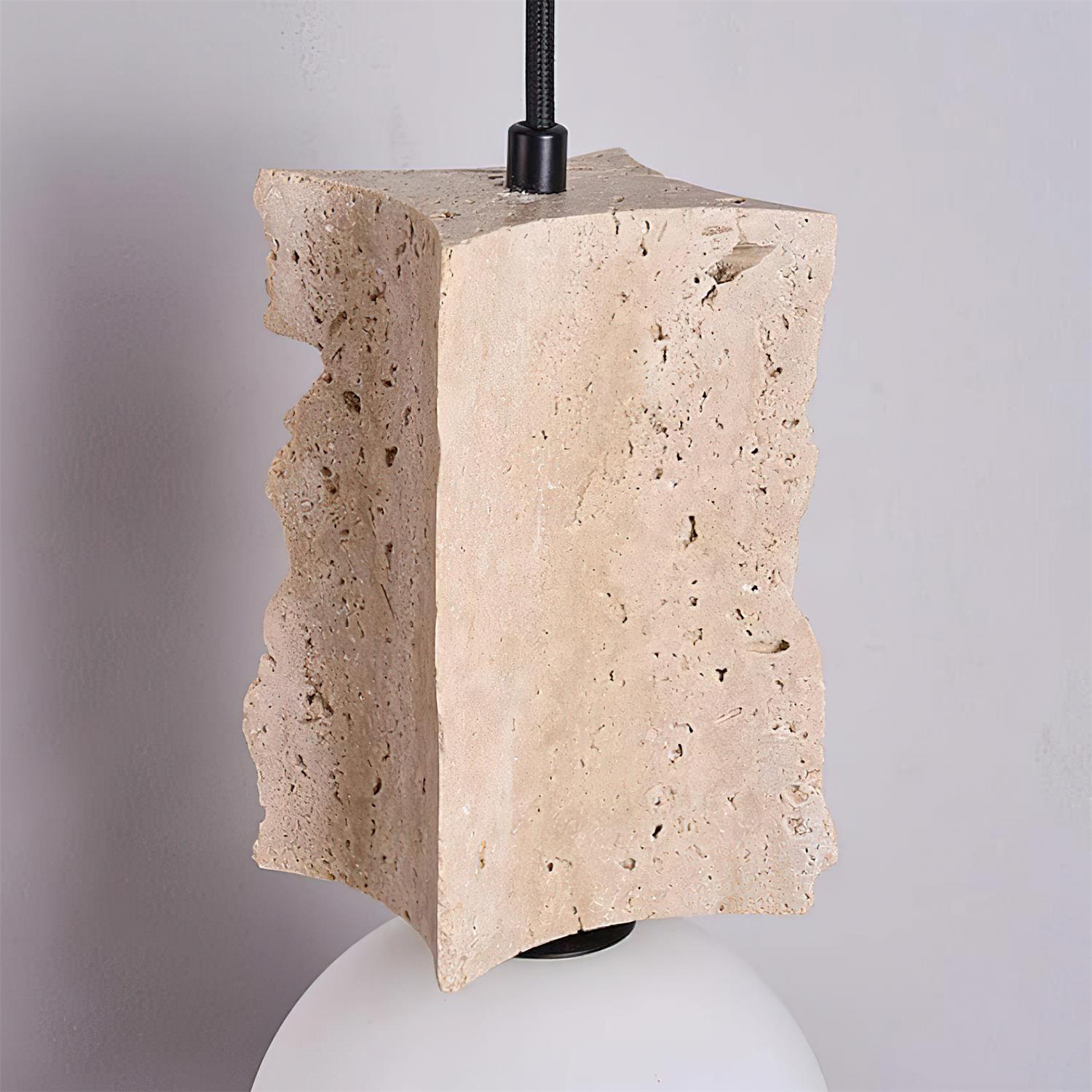 Ritta Irregulate Pendant Light Travertine - Letslighting