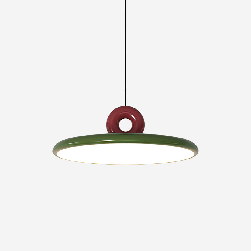 Pendant Lamp Acrylic Disc with Loop Detail Ambient Minimalist - Letslighting