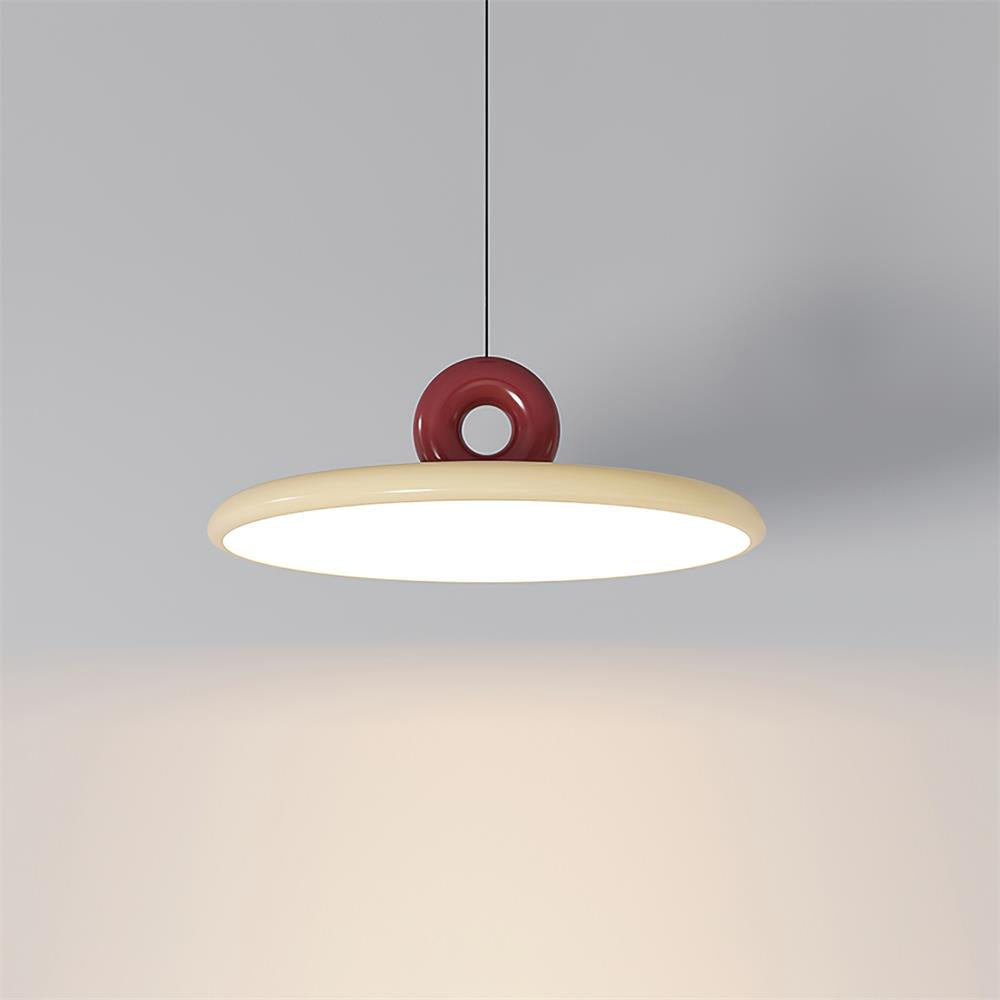 Pendant Lamp Acrylic Disc with Loop Detail Ambient Minimalist - Letslighting