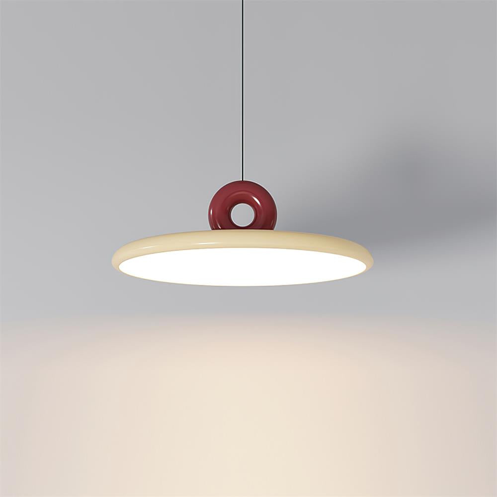 Pendant Lamp Acrylic Disc with Loop Detail Ambient Minimalist - Letslighting