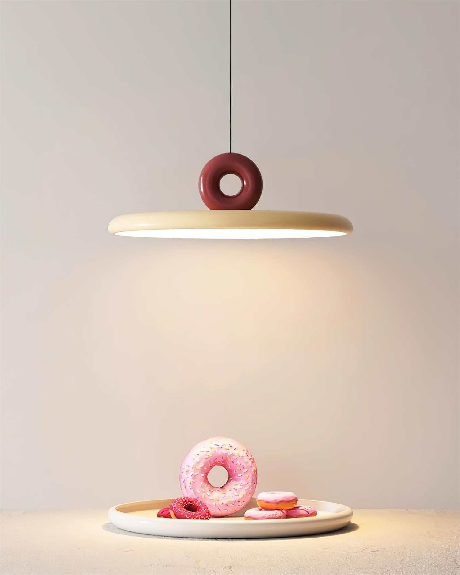 Pendant Lamp Acrylic Disc with Loop Detail Ambient Minimalist - Letslighting