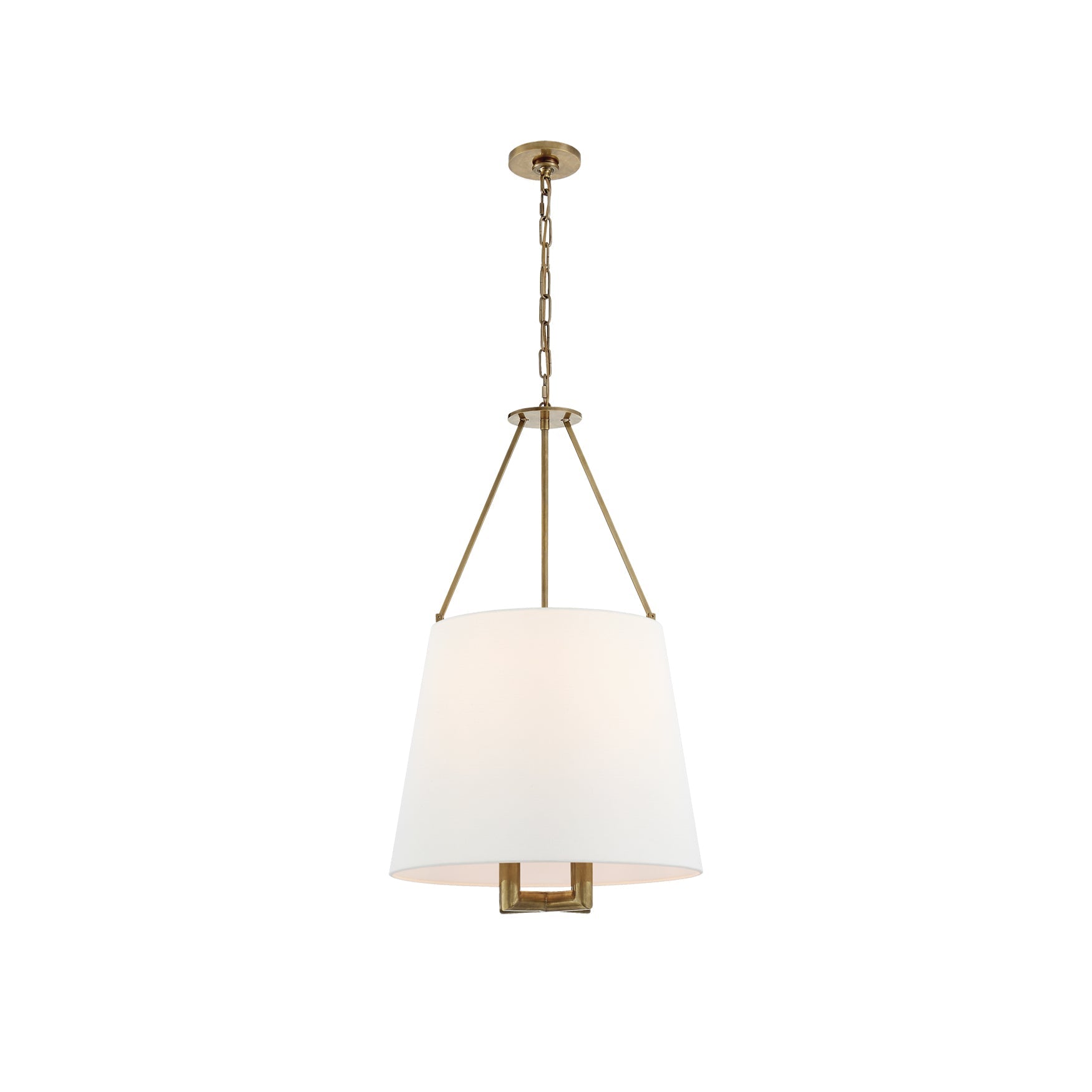 Loom Vintage Industrial Messing Stoff Pendelleuchte-Letslighting