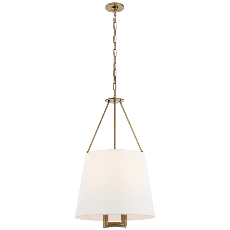 Loom Vintage Industrial Messing Stoff Pendelleuchte-Letslighting