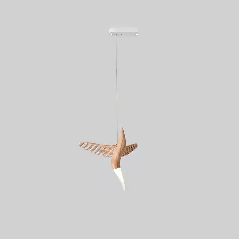 Elsilor Vogelinspirierte Holzpendelleuchte-Letslighting