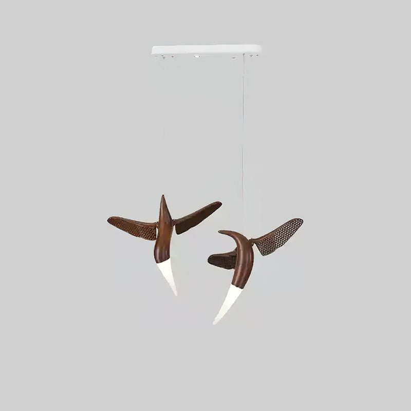 Elsilor Vogelinspirierte Holzpendelleuchte-Letslighting
