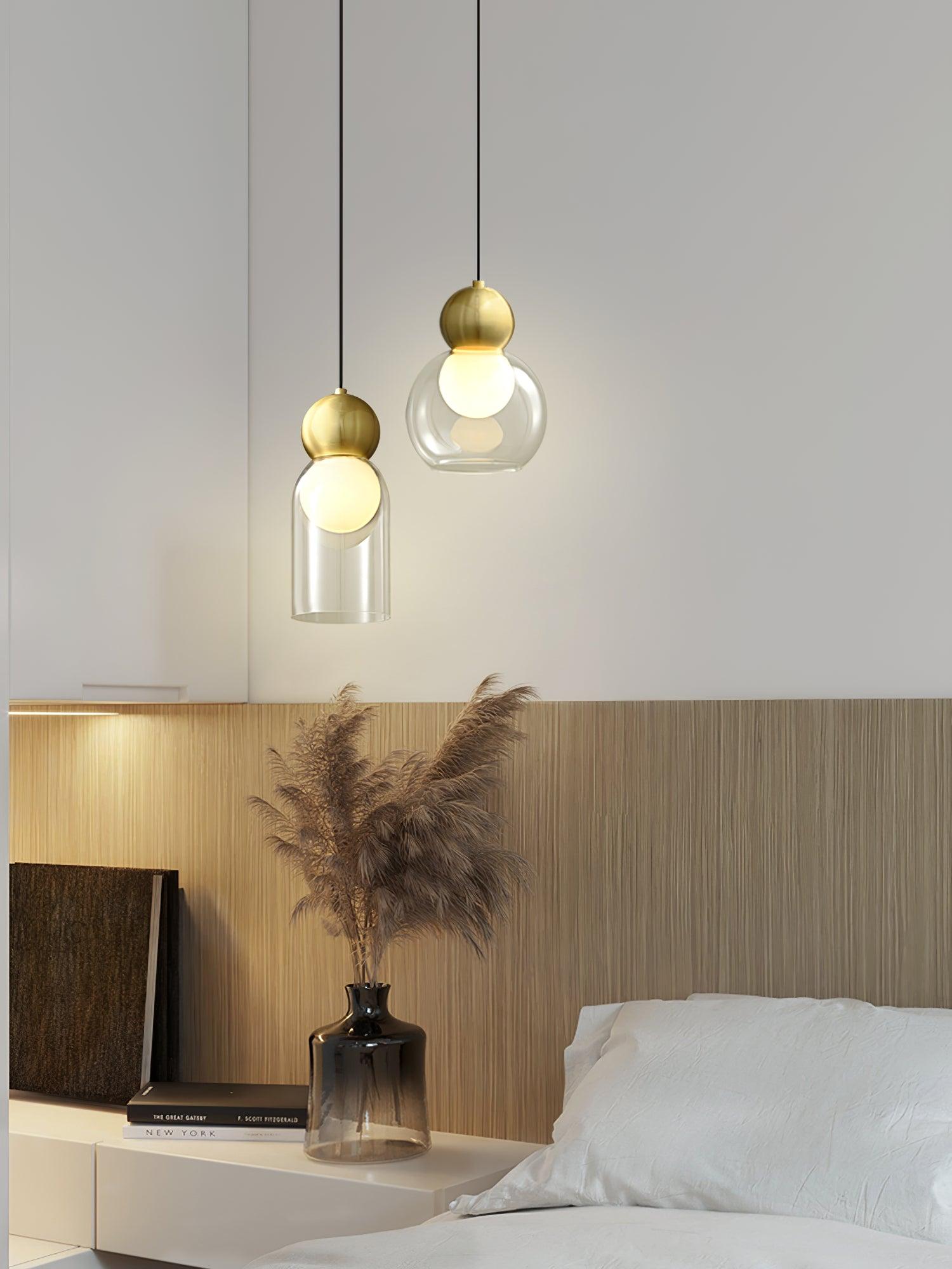 Solara Pendelleuchte Messing Glas Nordic Geometrisch-Letslighting