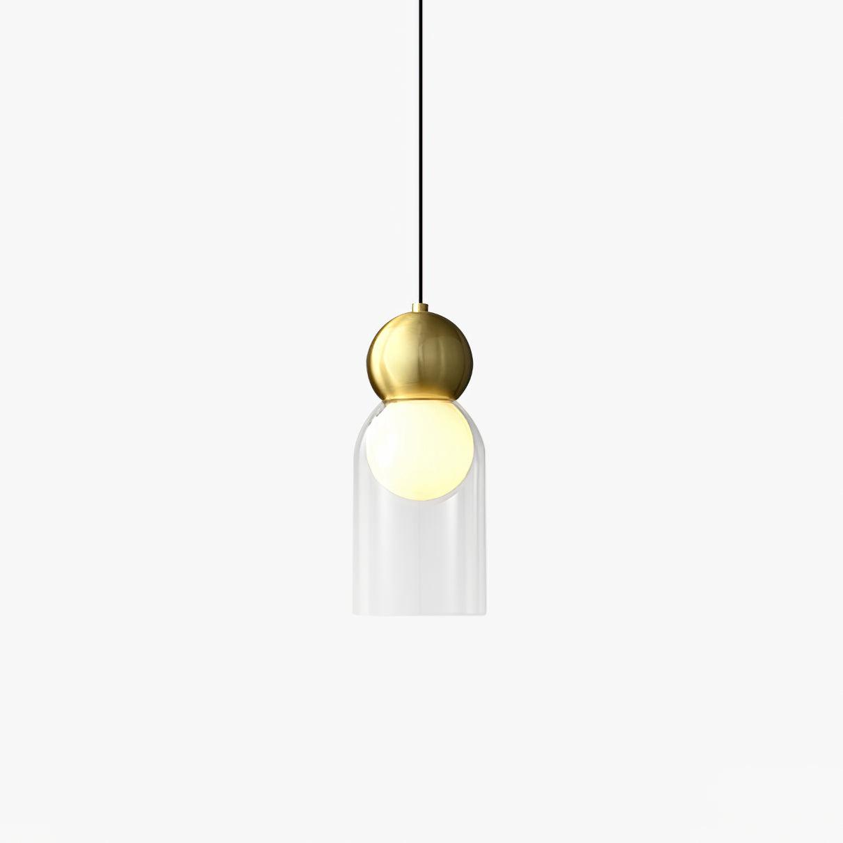 Solara Pendelleuchte Messing Glas Nordic Geometrisch-Letslighting