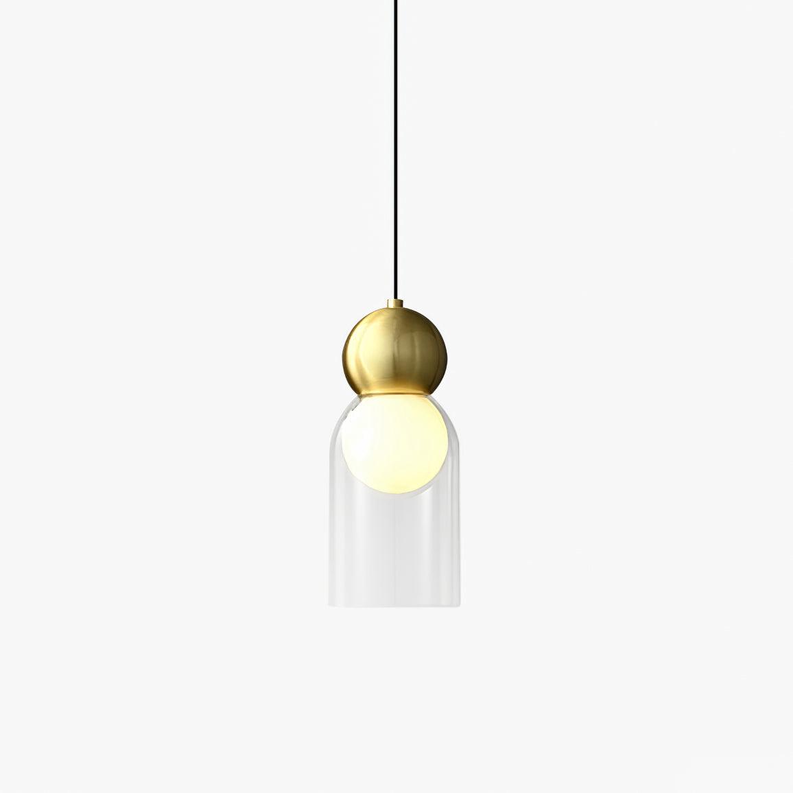 Solara Pendelleuchte Messing Glas Nordic Geometrisch-Letslighting