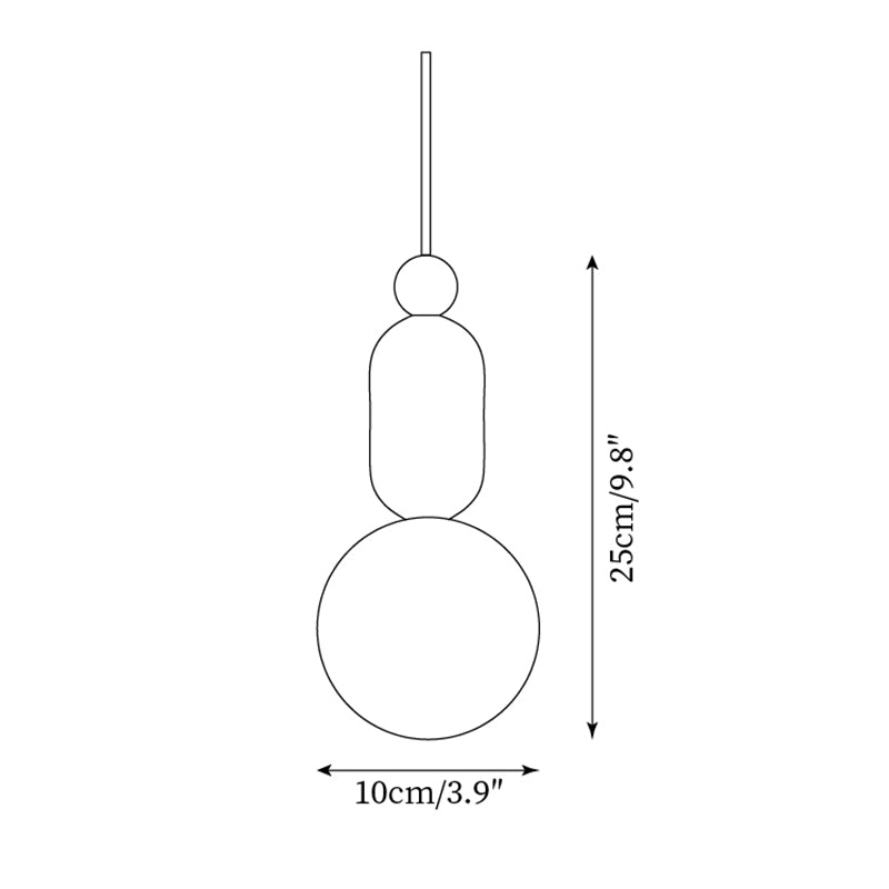 Gavon Glass & Travertine Pendant Lamp - Letslighting