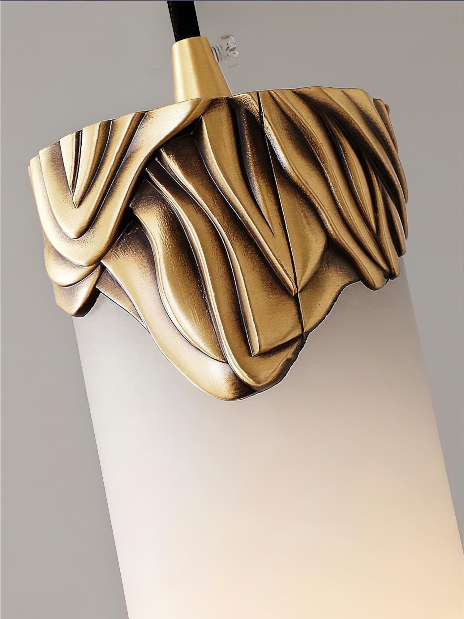 Quiver Modern Minimalist Brass Alabaster Pendant Light - Letslighting