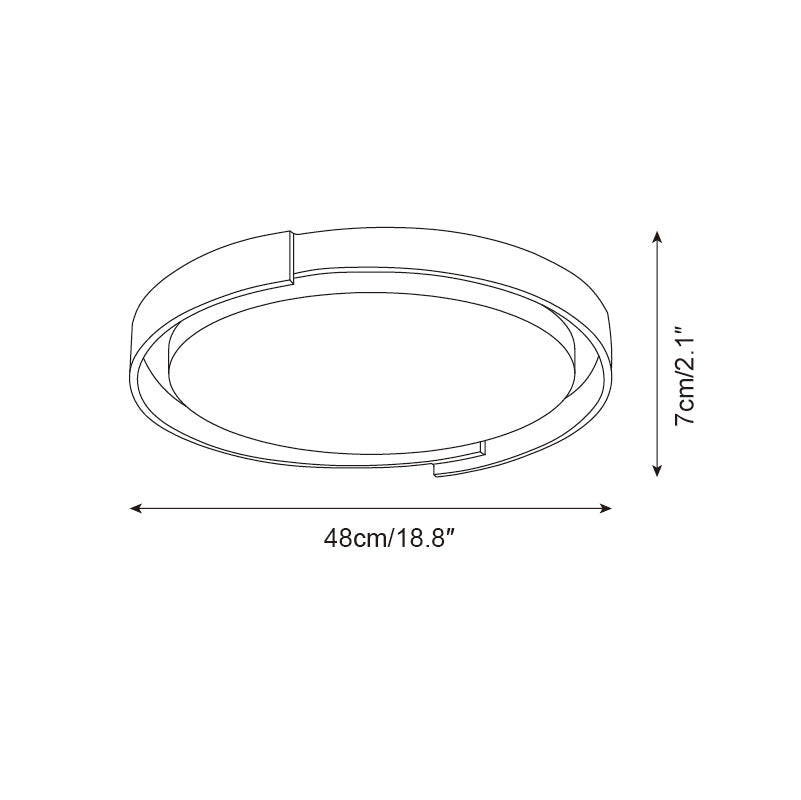 Juvio Minimalist Round Travertine Ceiling Light - Letslighting