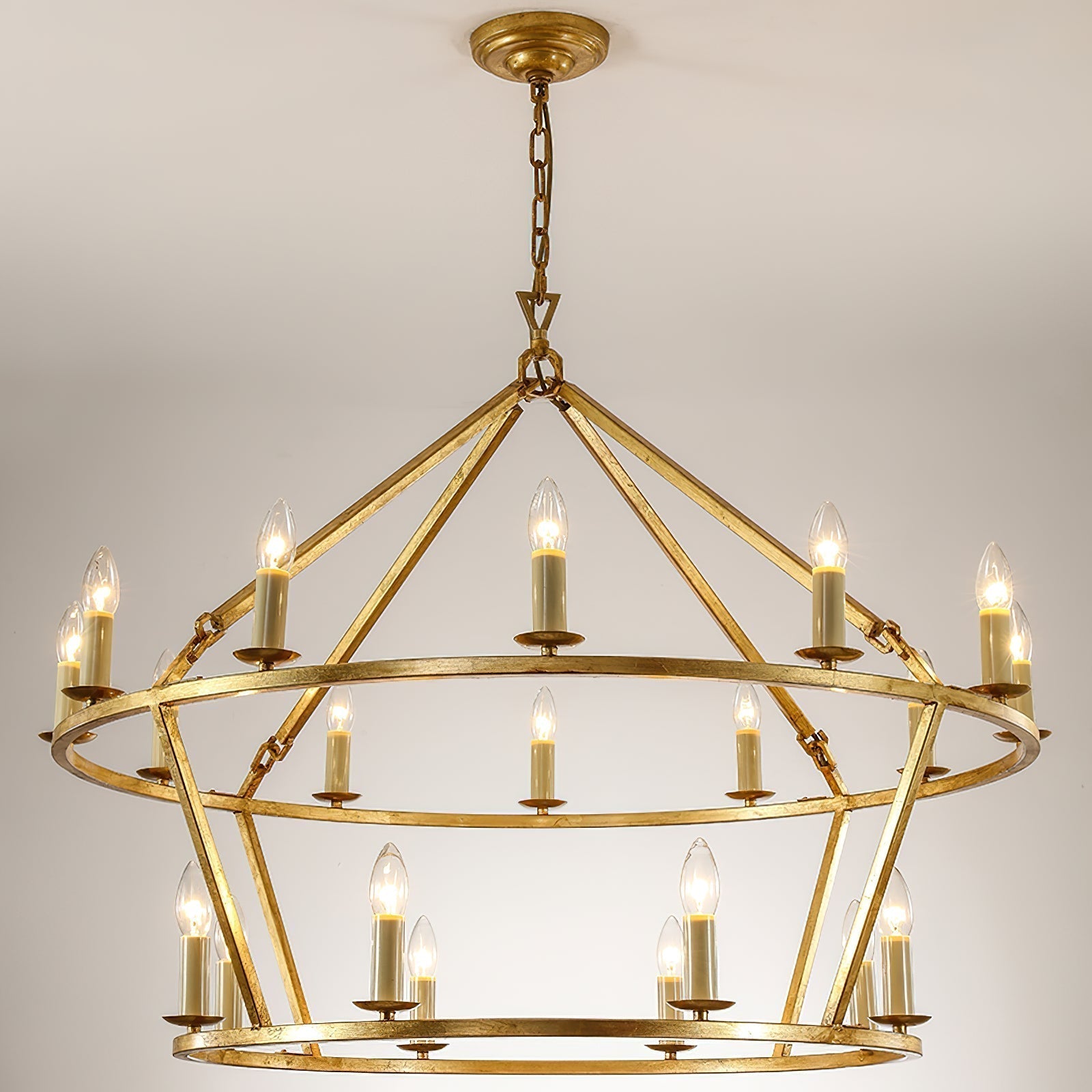 Spark Zweistufiger Ring Kunststoff-Kronleuchter-Letslighting