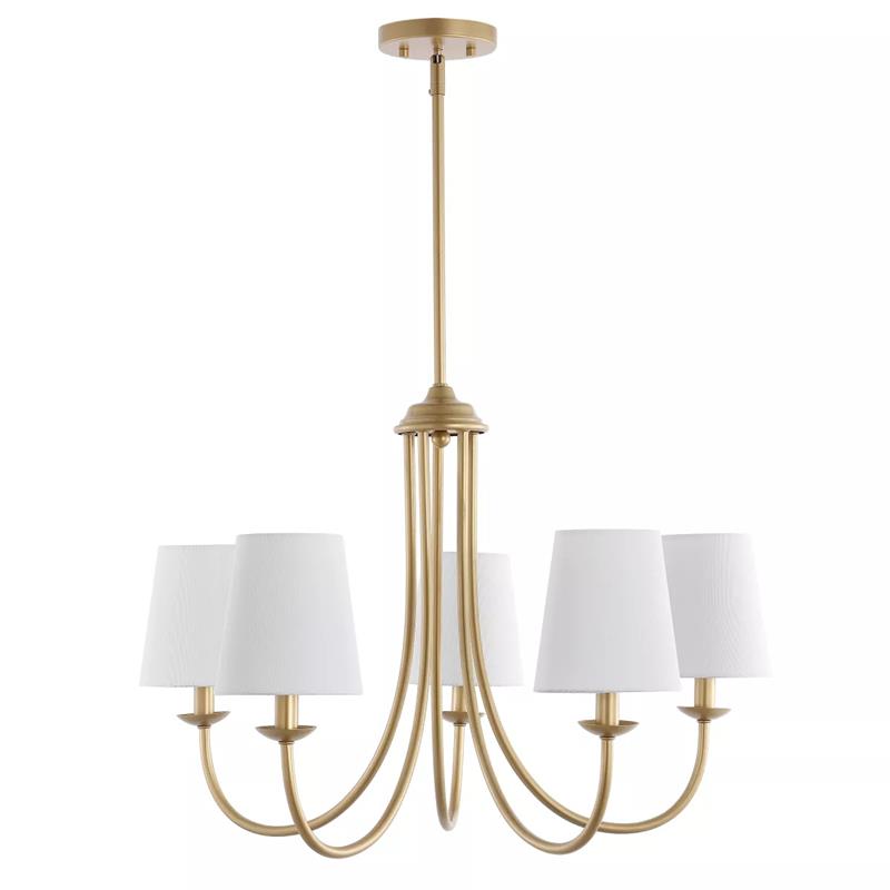 Trill Vintage Industrie Messing Stoff Kronleuchter-Letslighting