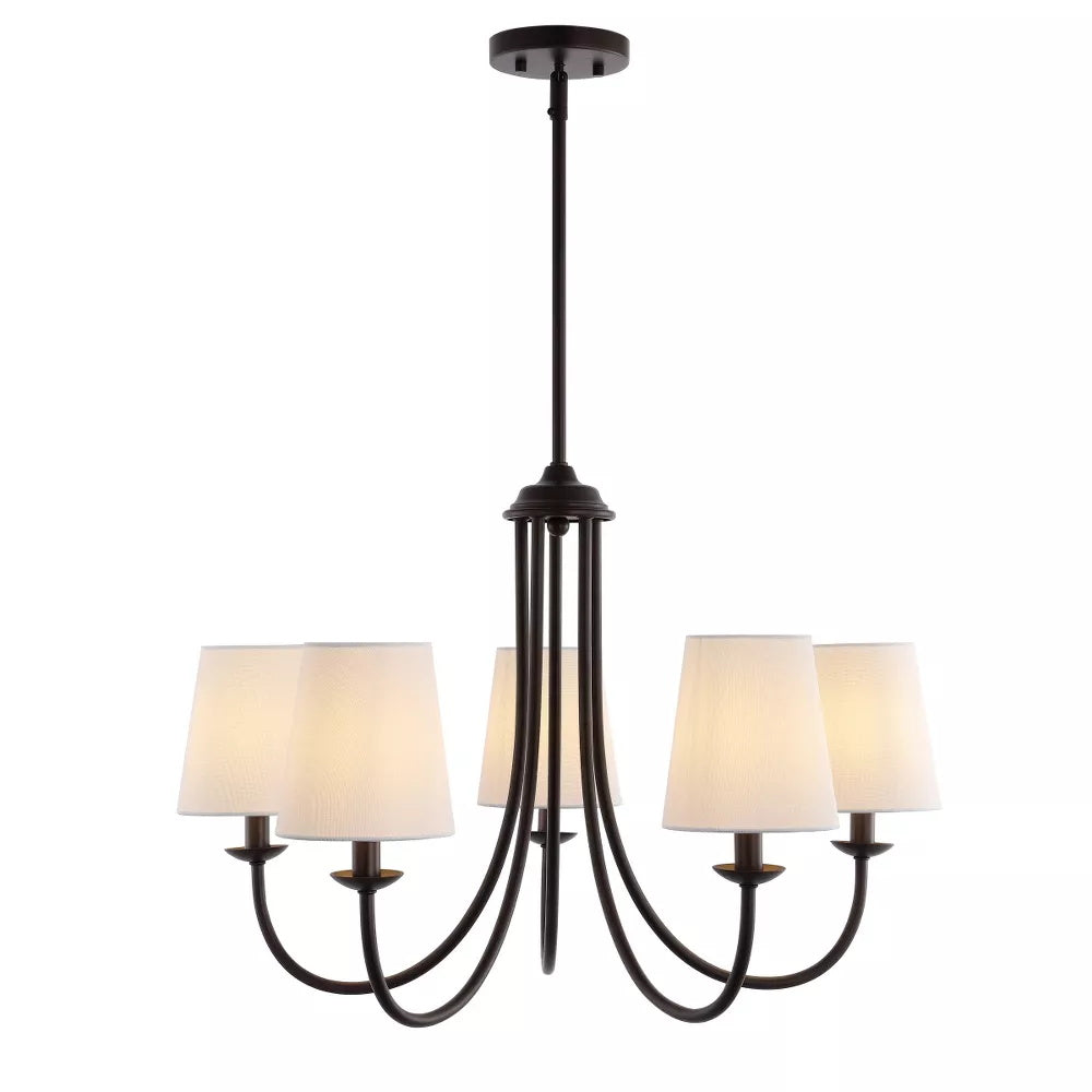Trill Vintage Industrie Messing Stoff Kronleuchter-Letslighting
