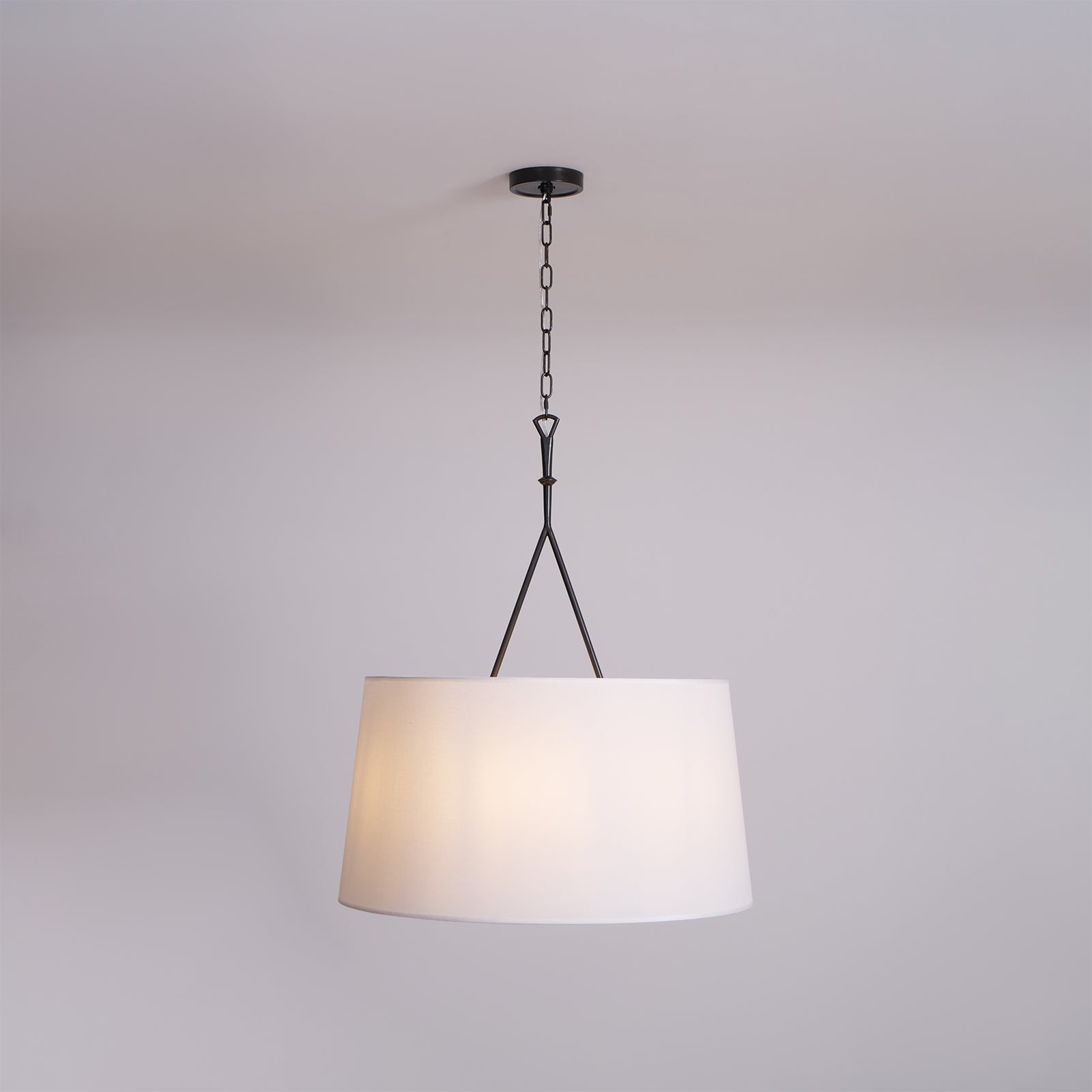 Wink Messing Stoff Pendelleuchte-Letslighting