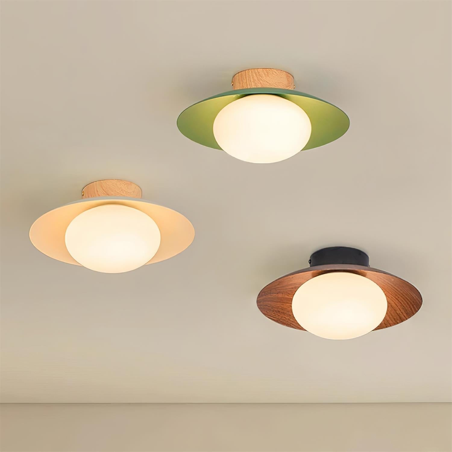 Verdora Green Flush Mount Ceiling Light - Letslighting