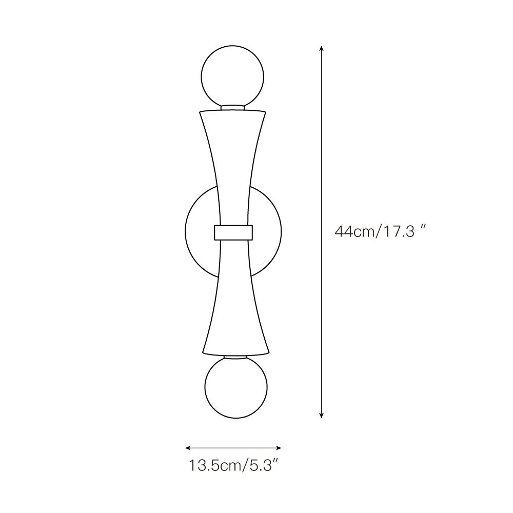 Aura Modern Minimalist Travertine Glass Wall Lamp - Letslighting
