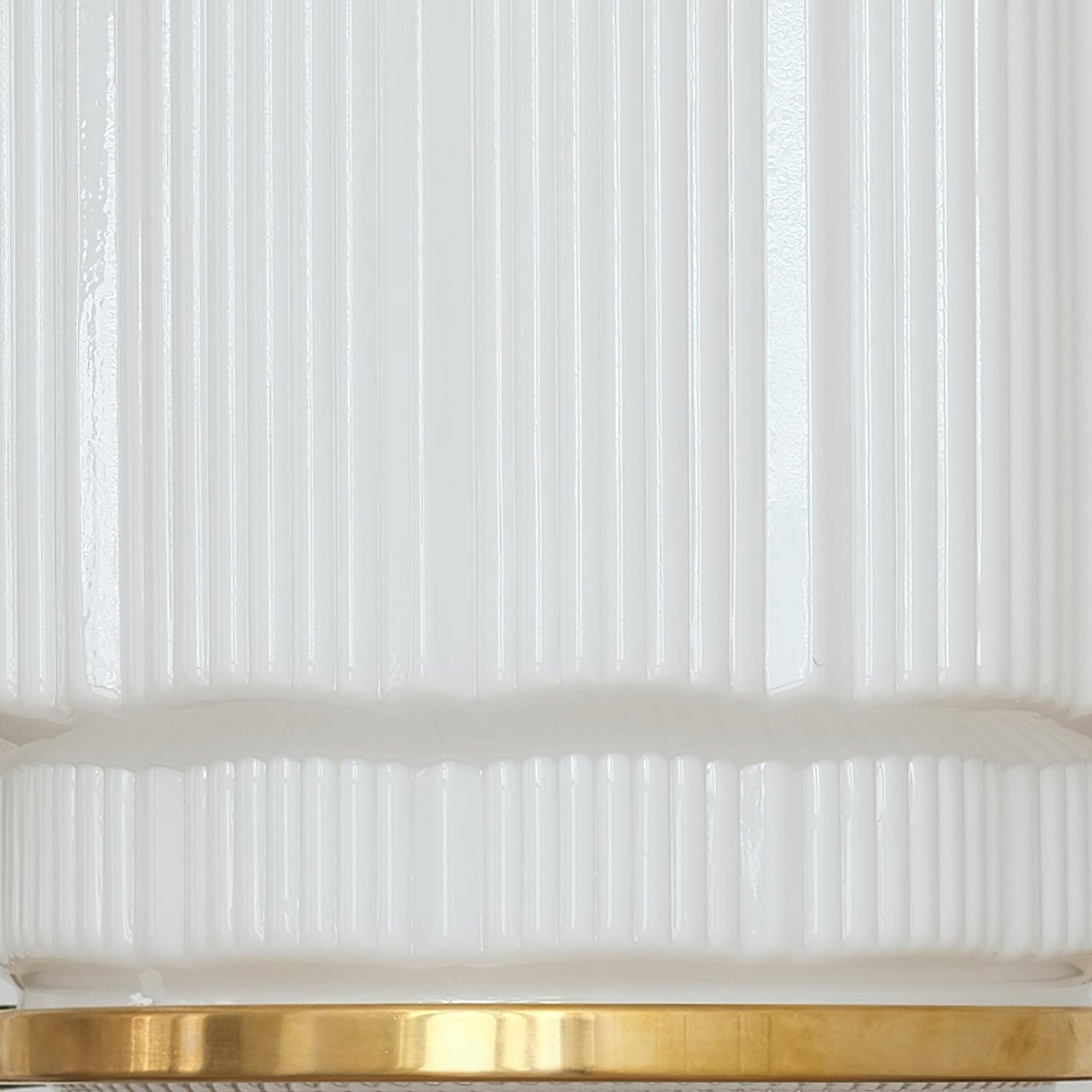 Lustra Pendelleuchte Messing Glas Gerippt-Letslighting