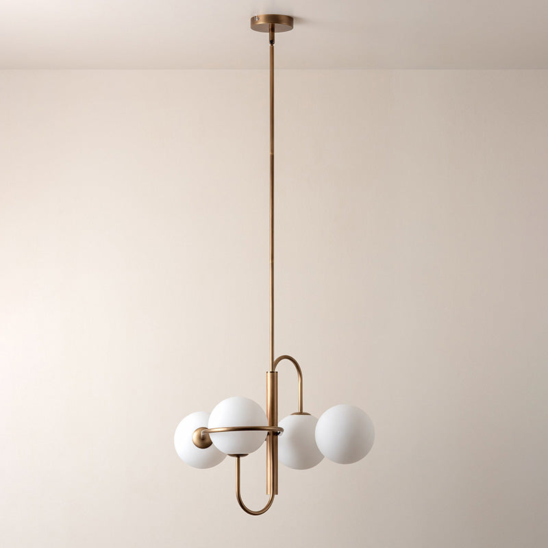 Dawn Eleganter Messing-Glas-Kronleuchter-Letslighting
