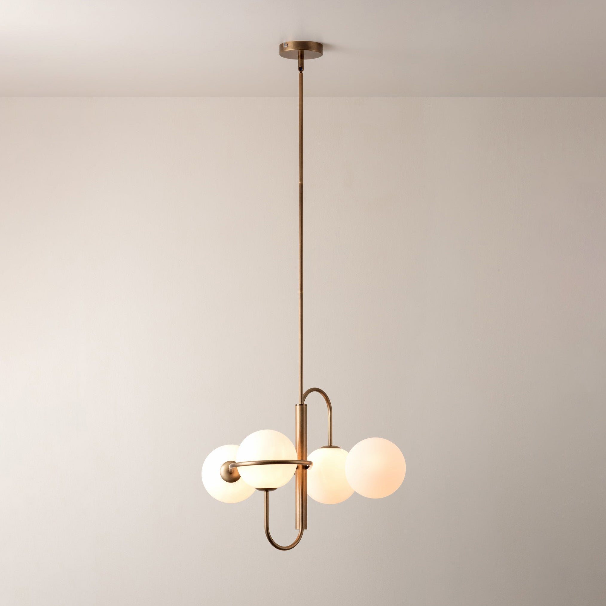 Dawn Eleganter Messing-Glas-Kronleuchter-Letslighting