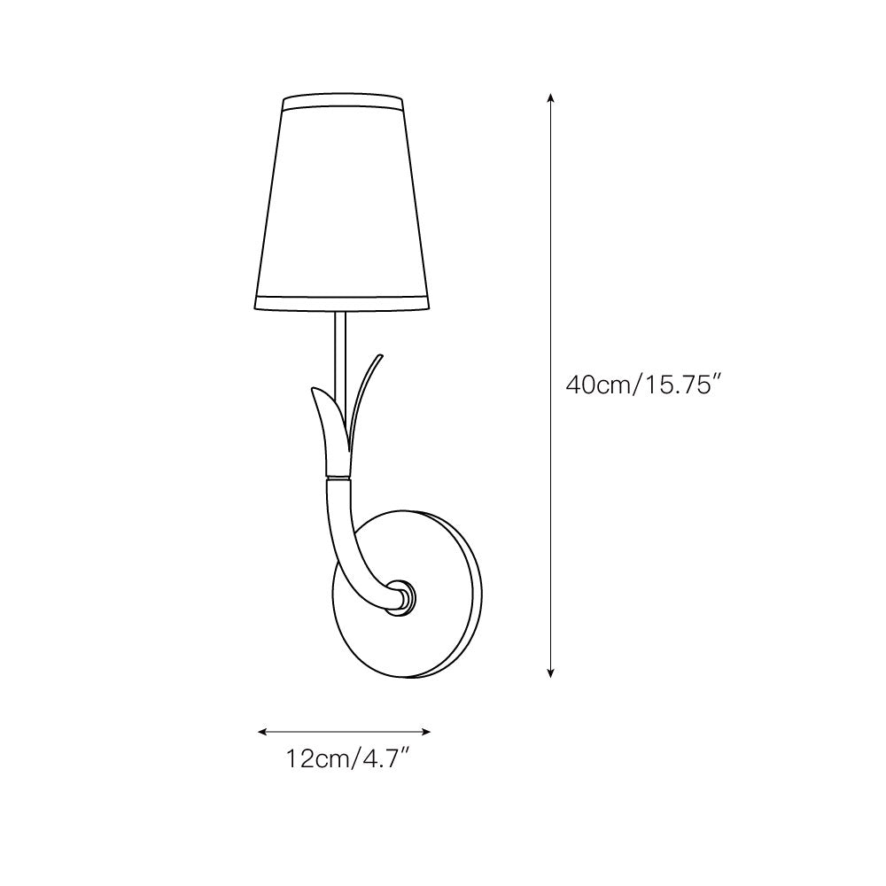 Elys Stoff Modern Minimalistisch Wandleuchte-Letslighting